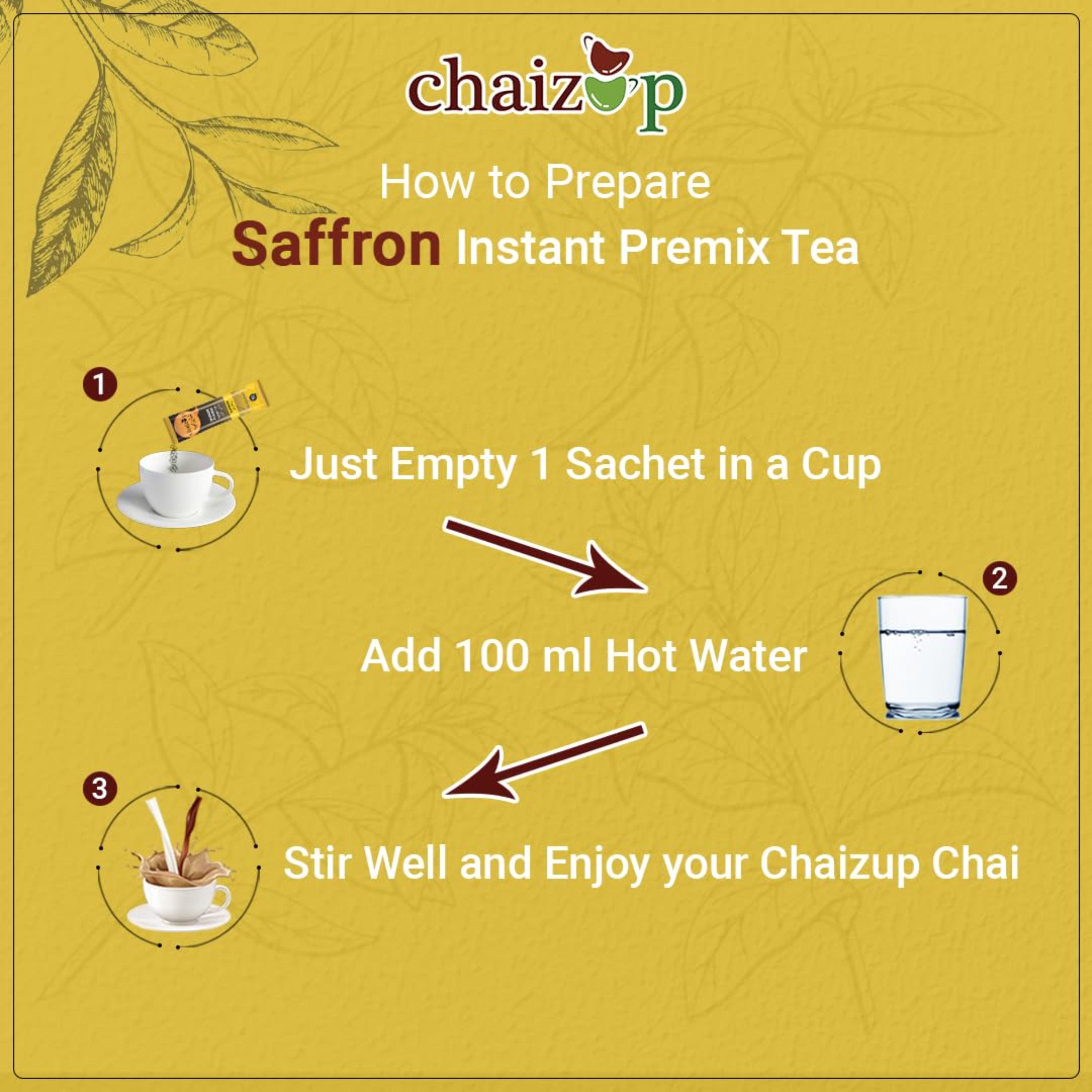 Chaizup Premium 1 Min Instant Assorted Tea Pack - 500g Cans (Pack of 3) | Masala, Saffron & Cardamom Flavours | Approx. 108 Servings | 1500g
