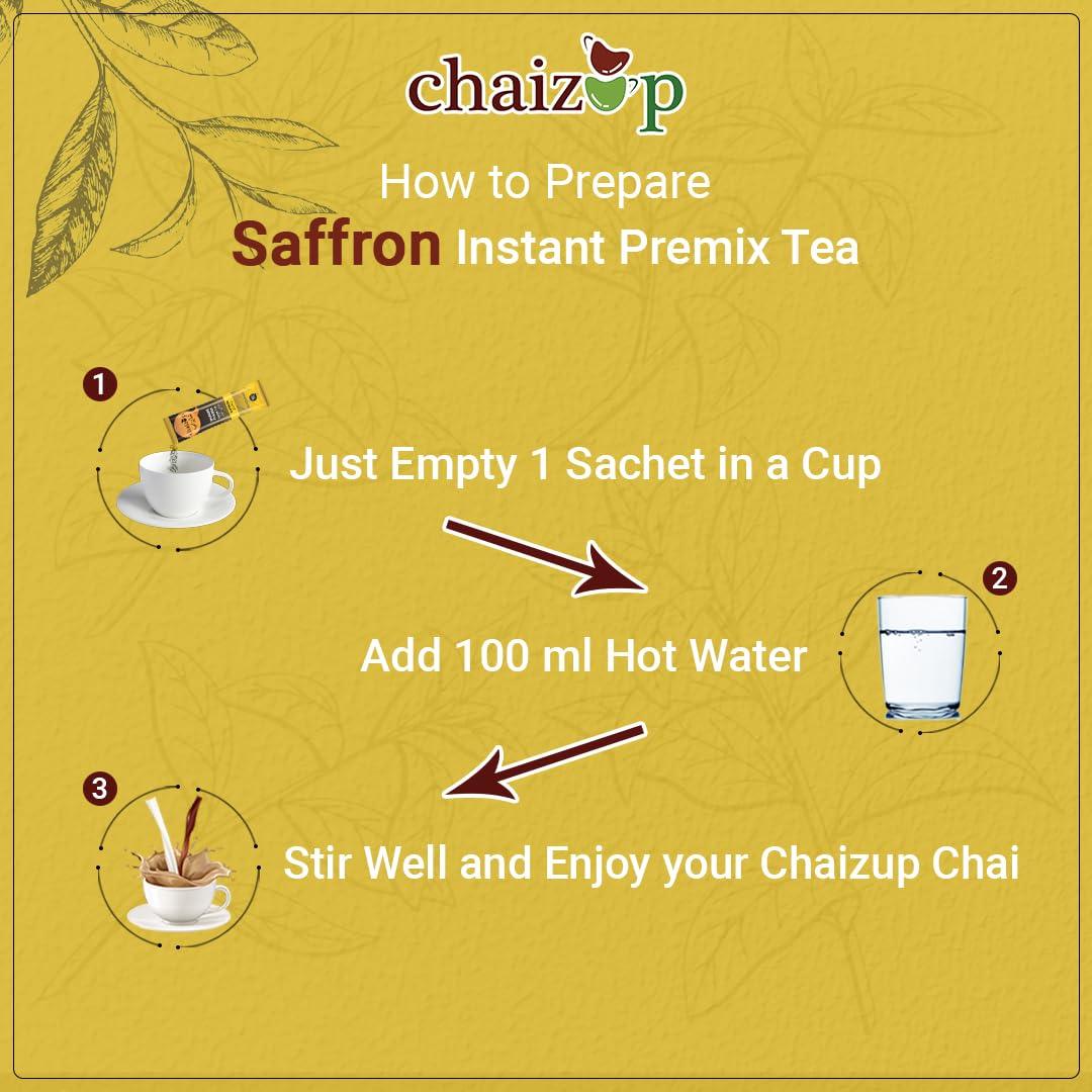 Chaizup Premium 1 Min Instant Assorted Tea Pack - 500g Cans (Pack of 3) | Masala, Ginger & Saffron Flavours | Approx. 108 Servings | 1500g
