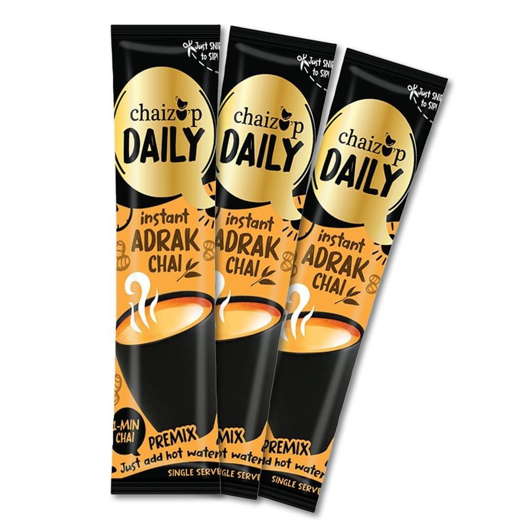 Chaizup Daily Instant Kesar Tea | 504 GM| 36 Sachets | Premix Tea Powder | Instant Premix Chai | Ready To Drink