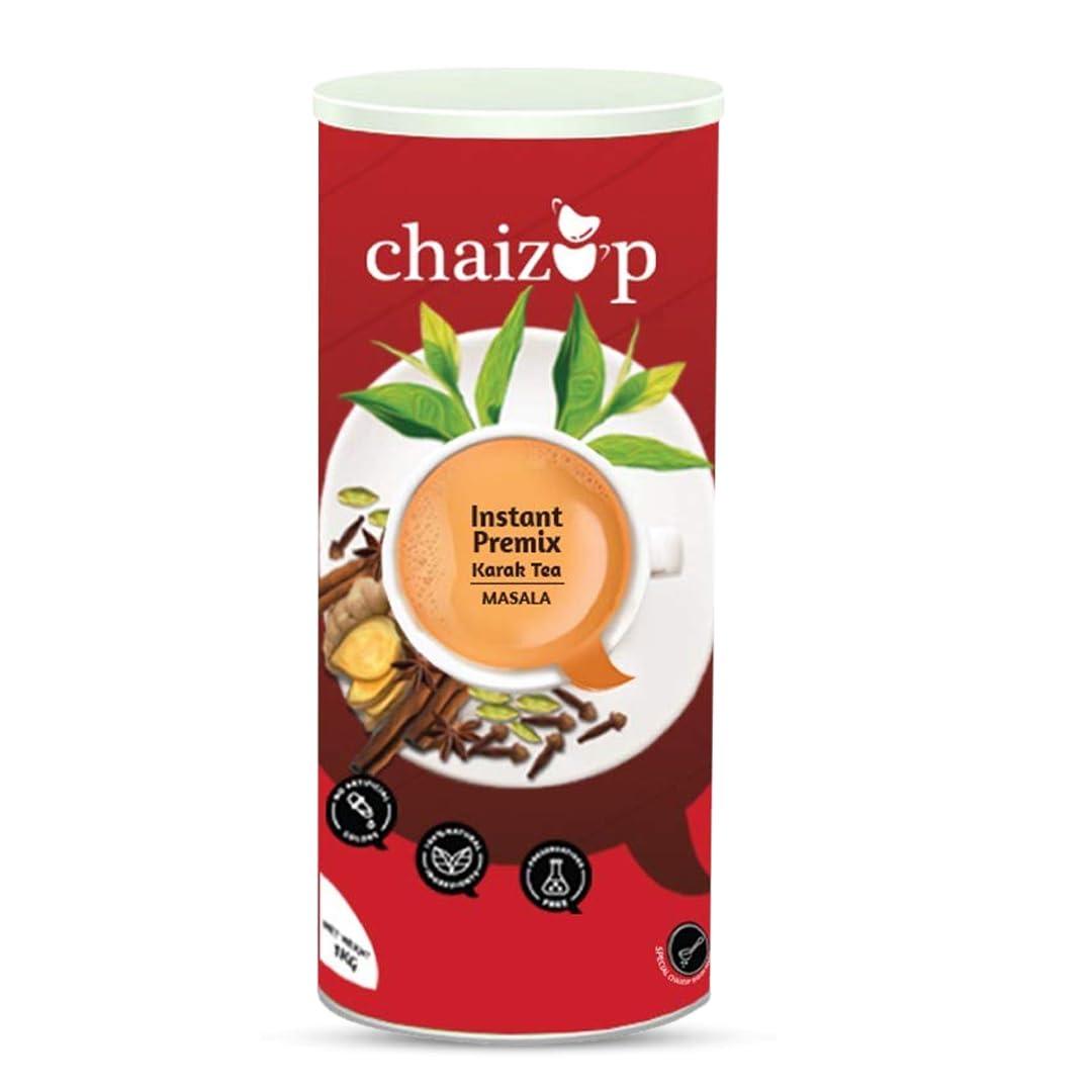 Chaizup Premium 1 Min Instant Cardamom Tea Premix - 1kg Can | Cardamom Flavours | Approx. 72 Servings | 1kg