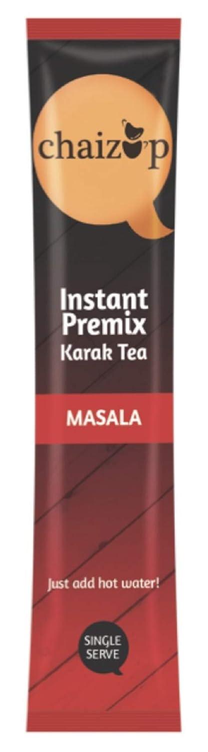 Chaizup Premium 1 Min Instant Assorted Tea Pack - 40 Sachets | Cardamom, Ginger, Masala, Saffron Flavours | 40 Servings | 4 Packs (10 Flavours Each) | 560g