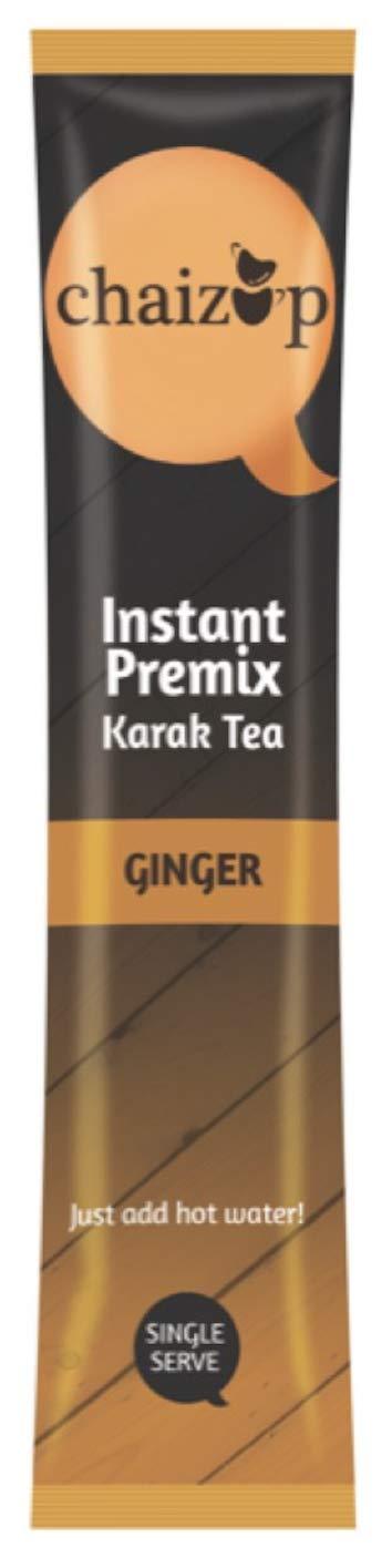 Chaizup Premium 1 Min Instant Assorted Tea Pack - 40 Sachets | Cardamom, Ginger, Masala, Saffron Flavours | 40 Servings | 4 Packs (10 Flavours Each) | 560g