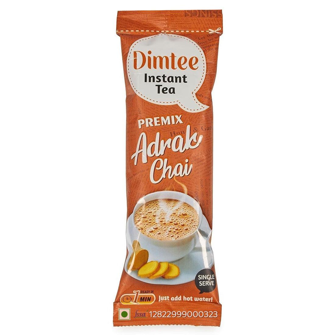 Chaizup Dimtee 1 Min Instant Assorted Tea Pack - 36 Sachets | Elachi, Masala & Adrak Flavours | 36 Servings | 3 Packs (12 Sachets Each) | 450g