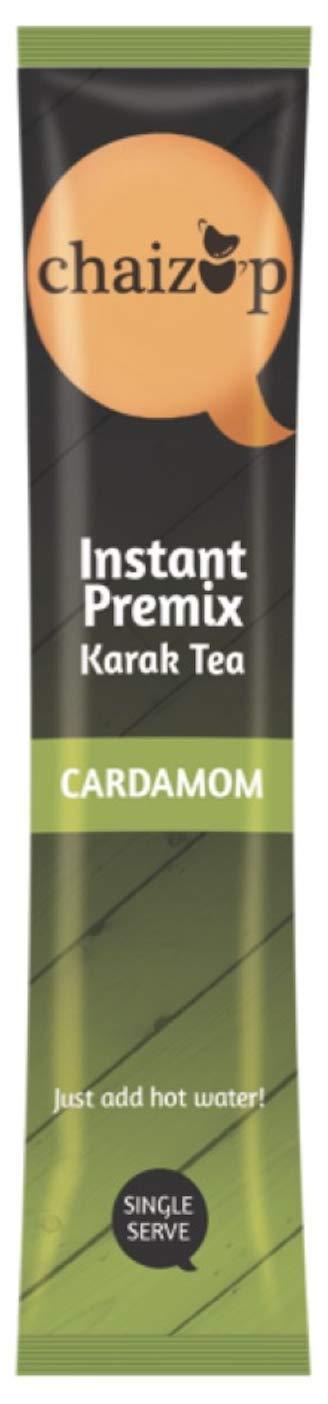 Chaizup Premium 1 Min Instant Assorted Tea Pack - 40 Sachets | Cardamom, Ginger, Masala, Saffron Flavours | 40 Servings | 4 Packs (10 Flavours Each) | 560g
