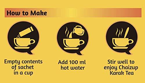 Chaizup Premium 1 Min Instant Assorted Tea Pack - 40 Sachets | Cardamom, Ginger, Masala, Saffron Flavours | 40 Servings | 4 Packs (10 Flavours Each) | 560g