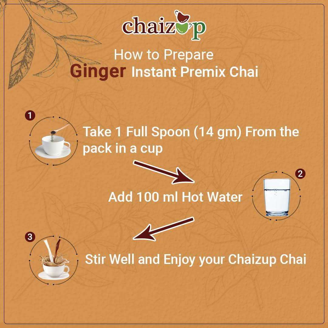 Chaizup Premium 1 Min Instant Assorted Tea Pack - 1kg Cans (Pack of 3) | Cardamom, Ginger, Masala Flavours | Approx. 214 Servings | 3kg