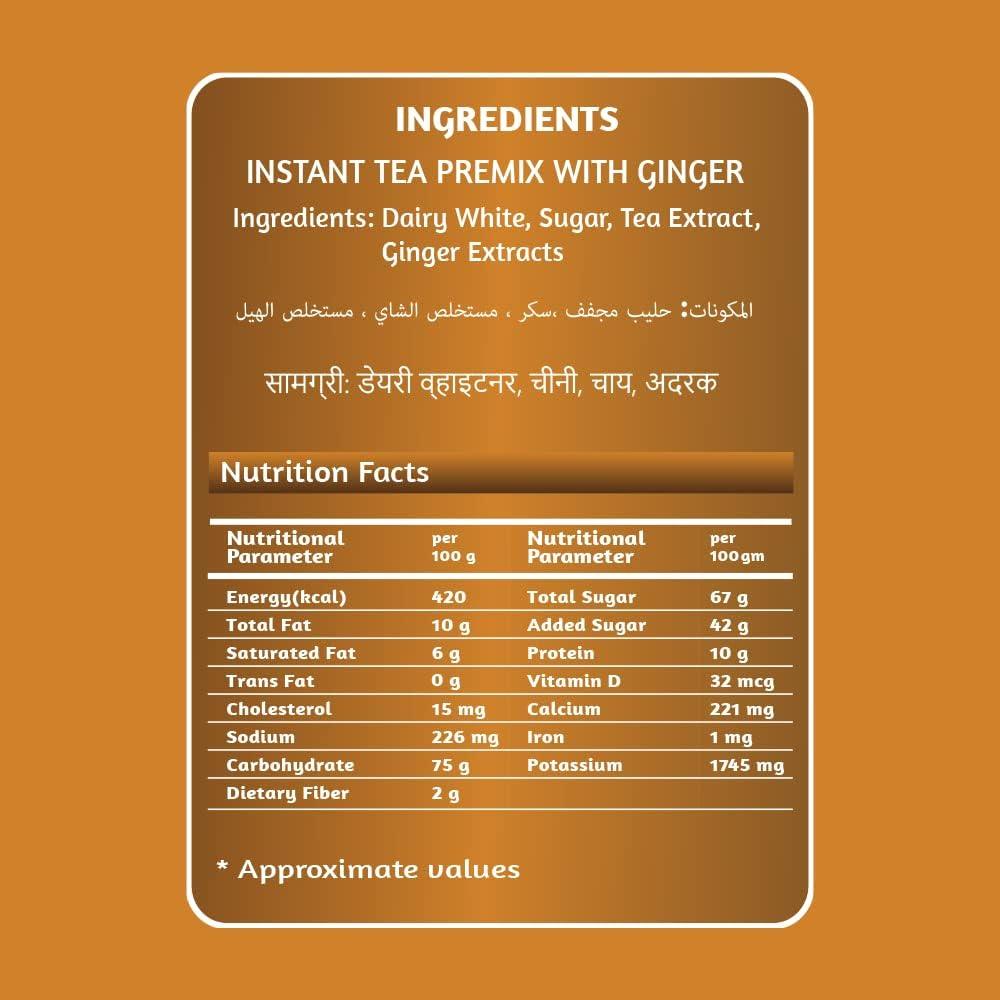 Chaizup Premium 1 Min Instant Assorted Tea Pack - 1kg Poly (Pack of 2) | Ginger & Masala Flavours | Approx. 144 Servings | 2kg