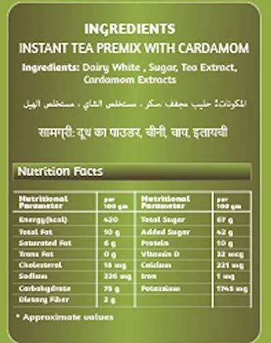 Chaizup Premium 1 Min Instant Assorted Tea Pack - 1kg Cans (Pack of 2) | Saffron & Cardamom Flavours | Approx. 144 Servings | 2kg