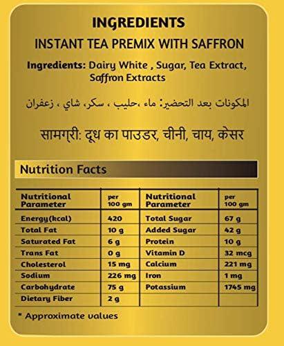 Chaizup Premium 1 Min Instant Assorted Tea Pack - 1kg Cans (Pack of 2) | Saffron & Cardamom Flavours | Approx. 144 Servings | 2kg
