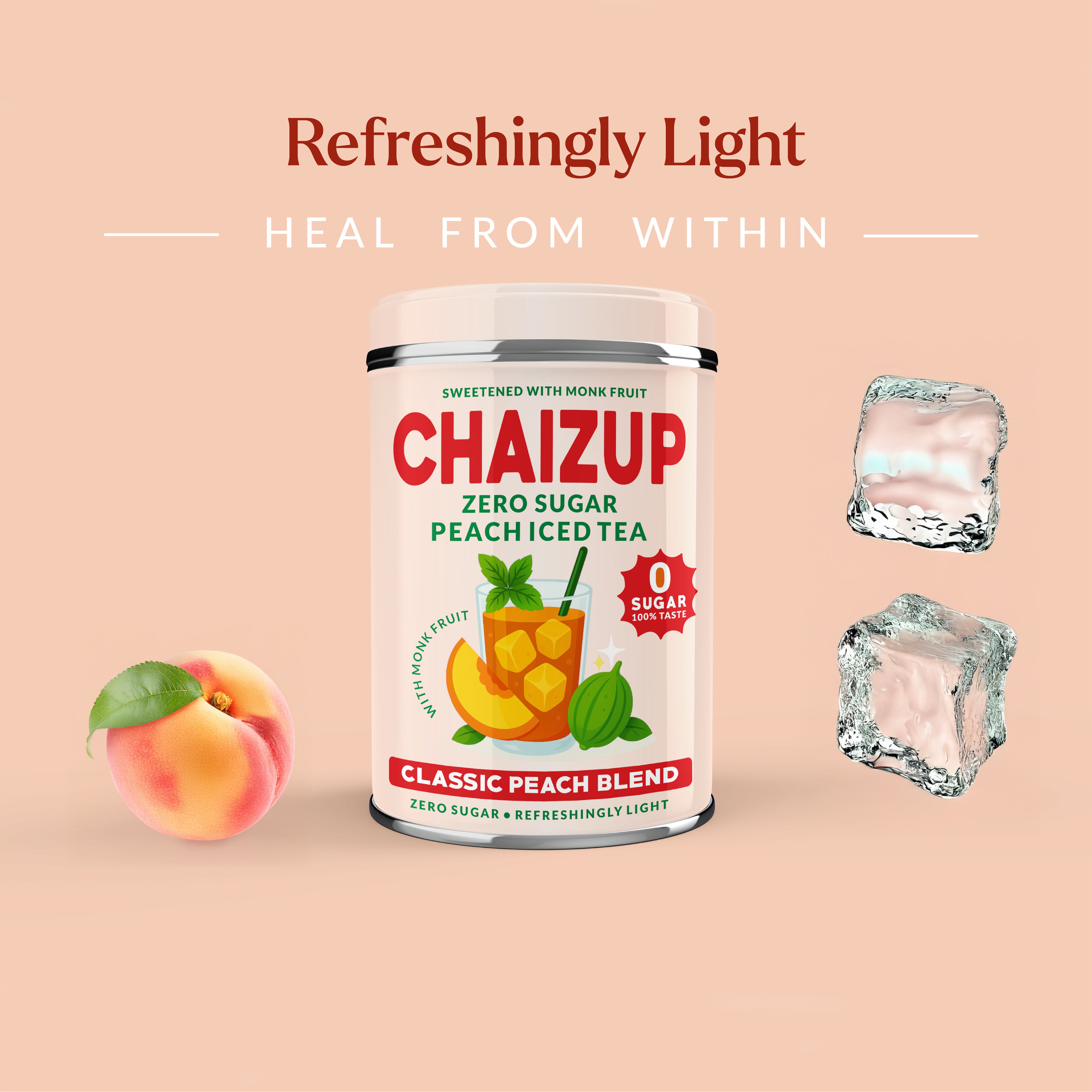 Sugar-Free Peach Iced Tea