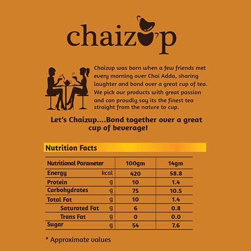 Chaizup, Ginger Tea Premix - 500 Gm, Can Packing For 35 Serve, Adrak Chai, Easy To Make Instant Tea, Home Like Tea