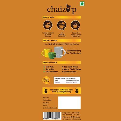 Chaizup, Ginger Tea Premix - 500 Gm, Can Packing For 35 Serve, Adrak Chai, Easy To Make Instant Tea, Home Like Tea
