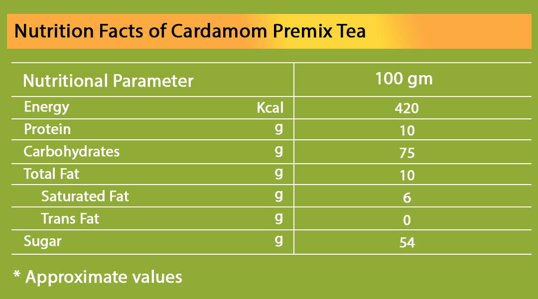 Chaizup Premium 1 Min Instant Cardamom Tea Premix - 500g Can | Cardamom Flavours | Approx. 35 Servings | 500g
