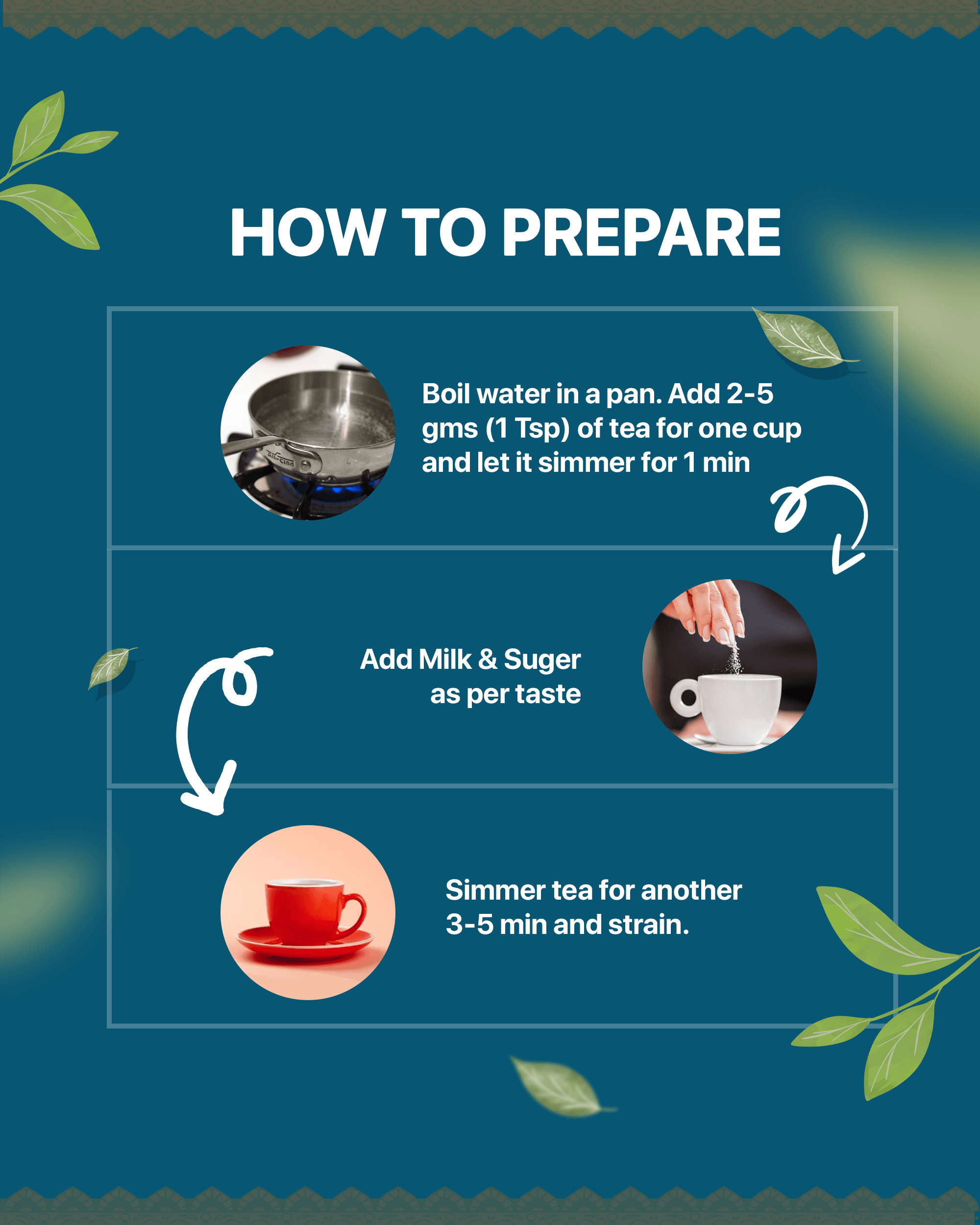 Elachi Tea Low Sugar (100 gm) - Chaizup