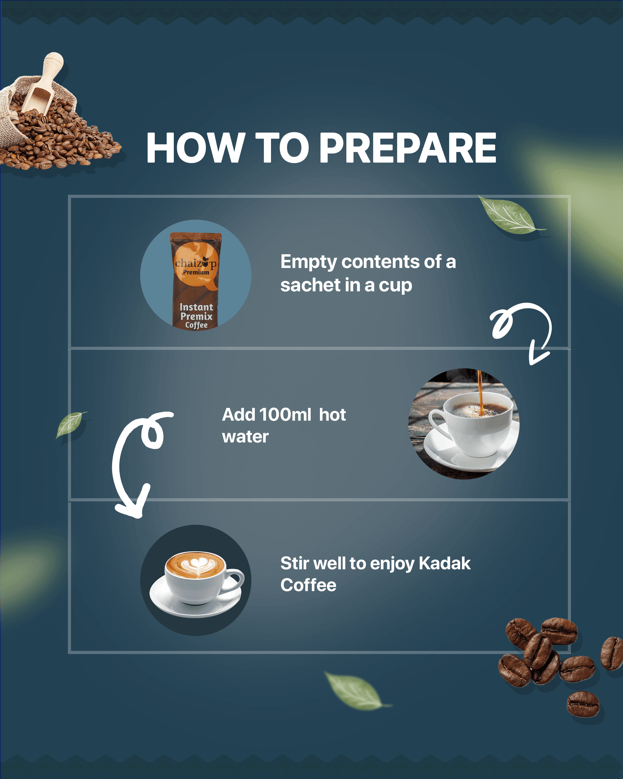 Instant Premix Choco Mocha Coffee (30 Sachets) - Chaizup